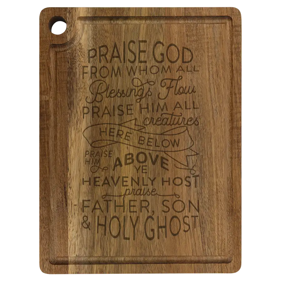 Doxology Cutting Board Drip Acacia