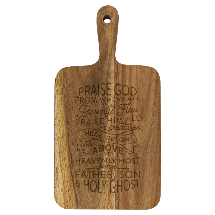 Doxology Cutting Board Paddle Acacia