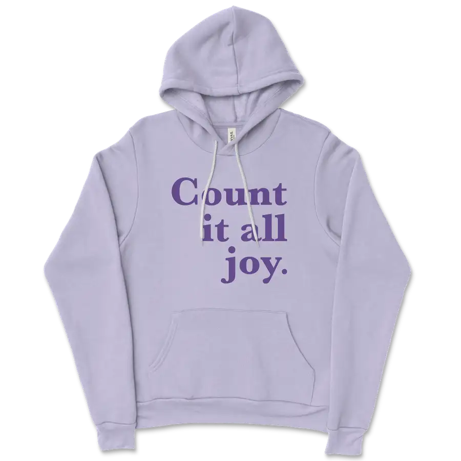 Count It All Joy Purple Ladies Hoodie