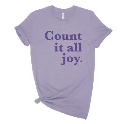 Count It All Joy Purple Unisex Tee