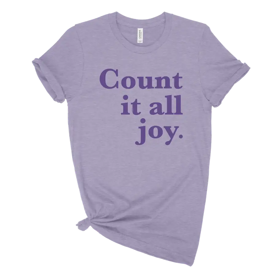 Count It All Joy Purple Unisex Tee