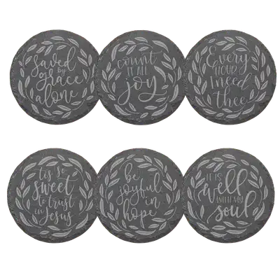 Hymns Slate Coaster Set of 6