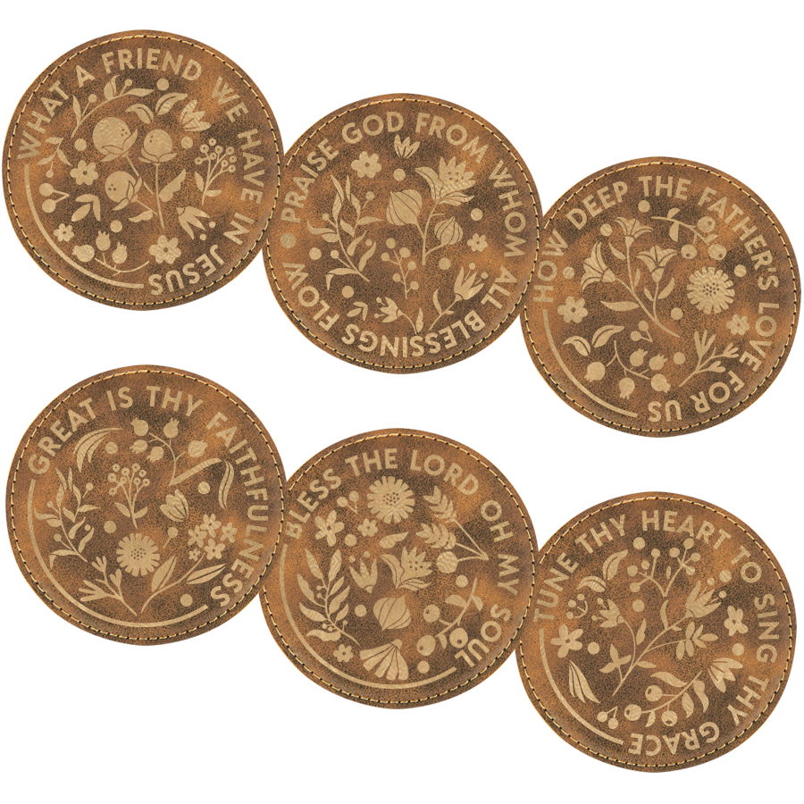 Hymns Floral Coaster Set of 6