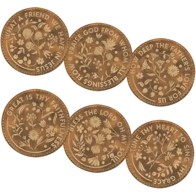 Hymns Floral Coaster Set of 6
