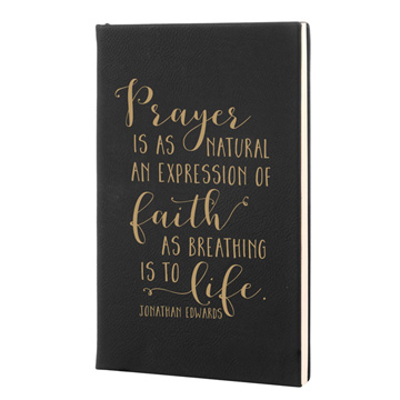 Prayer Is A Natural Expression Leatherette Hardcover Journal