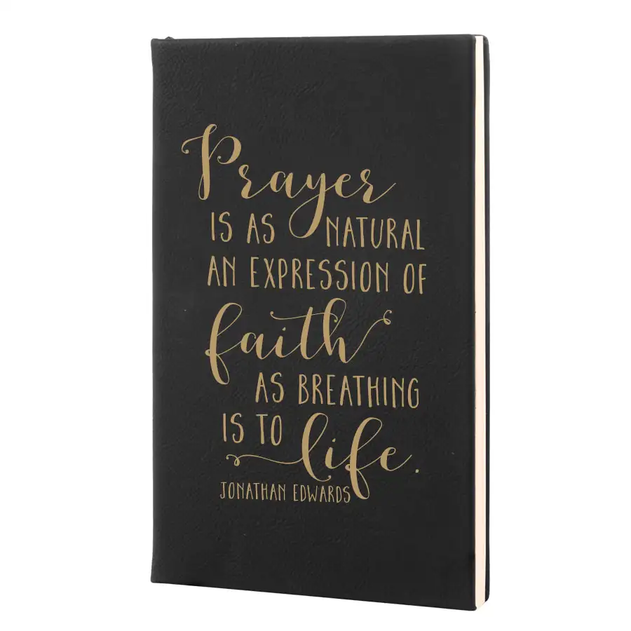 Prayer Is A Natural Expression Leatherette Hardcover Journal