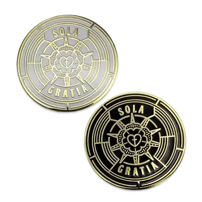 Sola Gratia Badge Enamel Lapel Pin