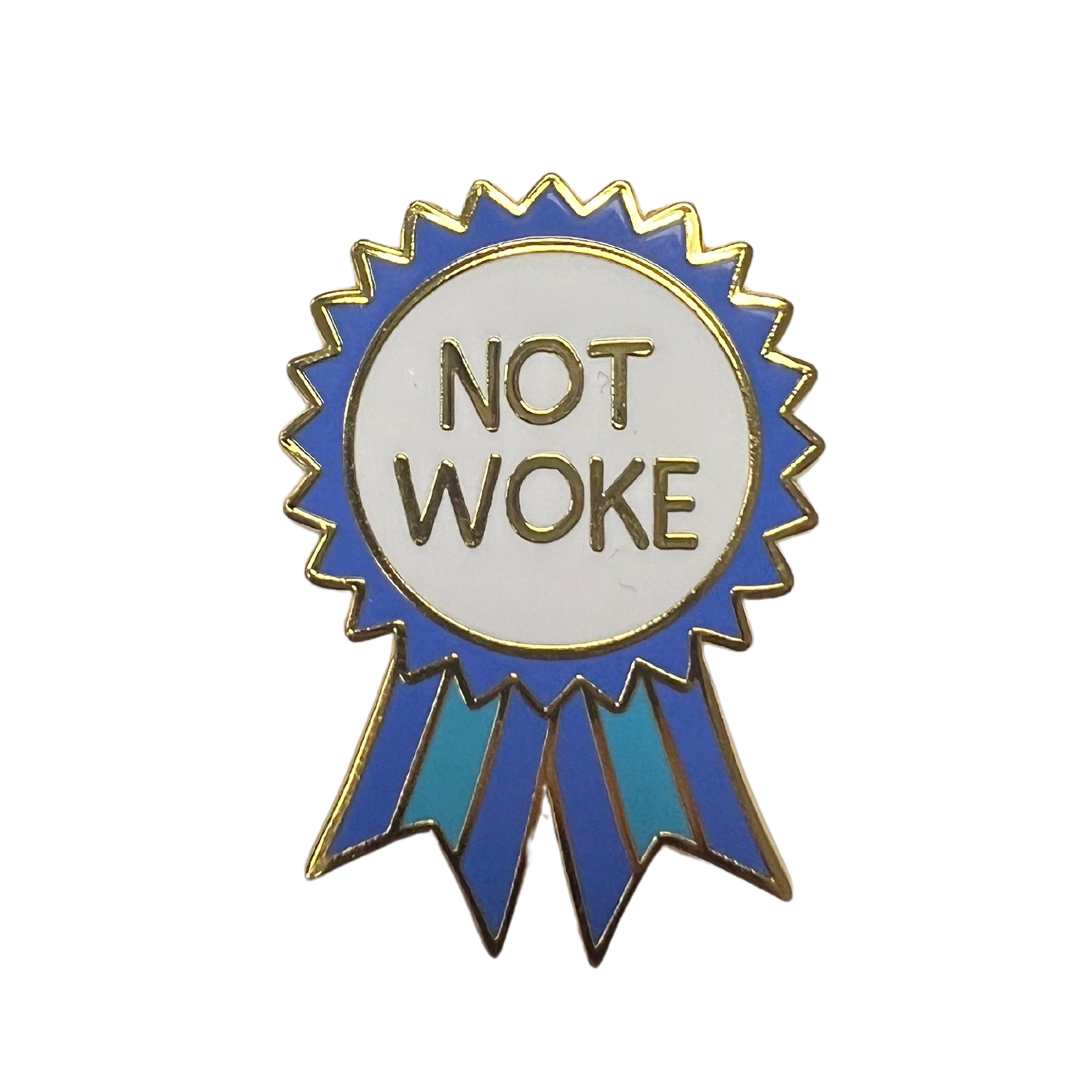 Not Woke Enamel Lapel Pin