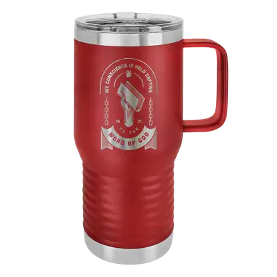 Held Captive to the Word of God 20oz Insulated Travel Tumbler