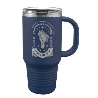Held Captive to the Word of God 32 oz Insulated Travel Tumbler