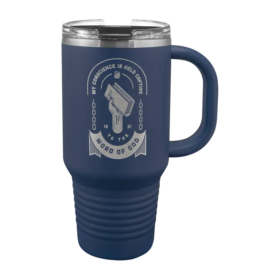 Held Captive to the Word of God 32 oz Insulated Travel Tumbler