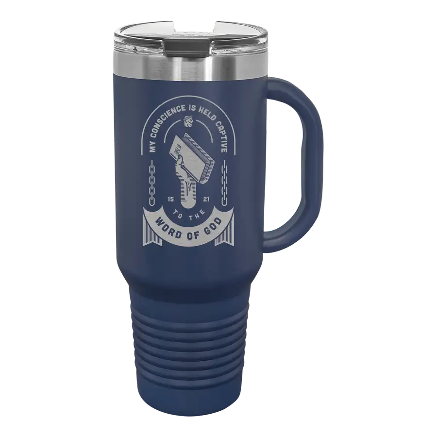 Held Captive to the Word of God 40 oz Insulated Travel Tumbler