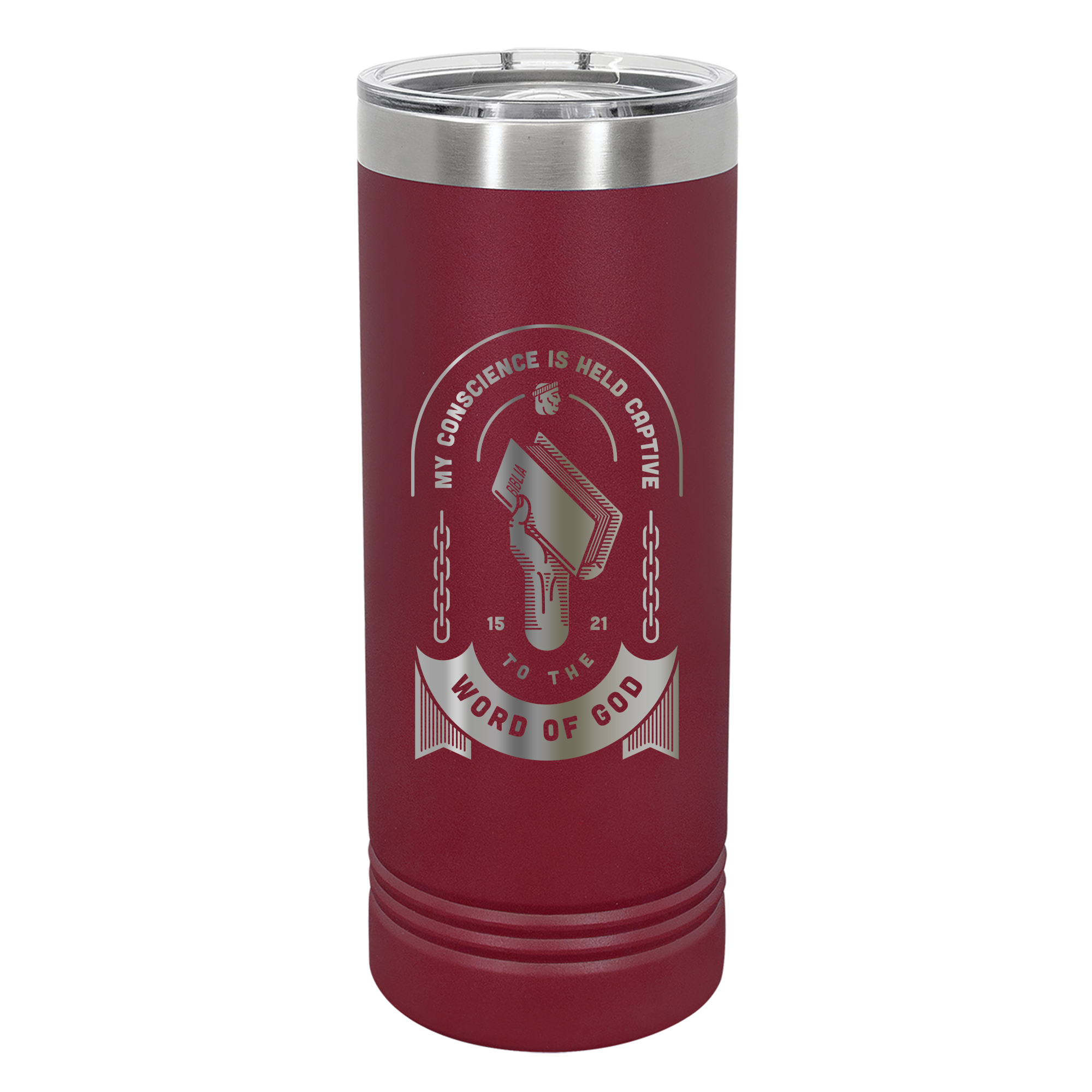 Held Captive to the Word of God 22oz Insulated Skinny Tumbler