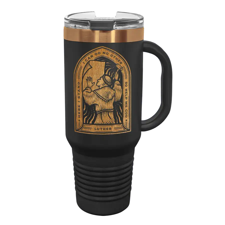 Here I Stand 40 oz Insulated Travel Tumbler