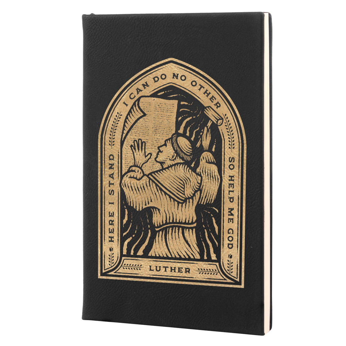 Here I Stand Leatherette Hardcover Journal