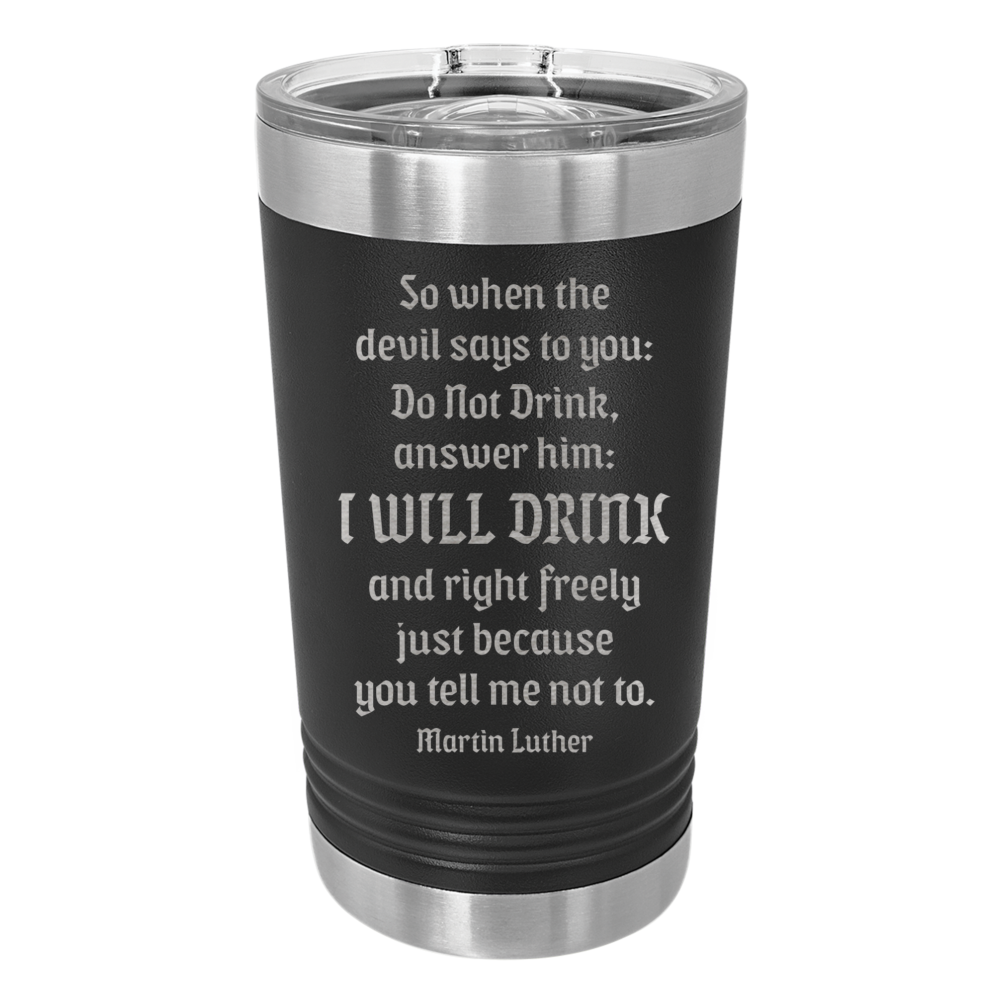 Drink Beer Freely Insulated Pint