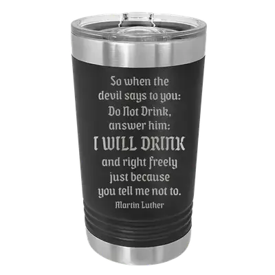 Drink Beer Freely Insulated Pint