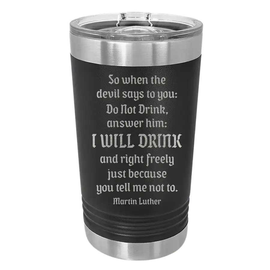 Drink Beer Freely Insulated Pint