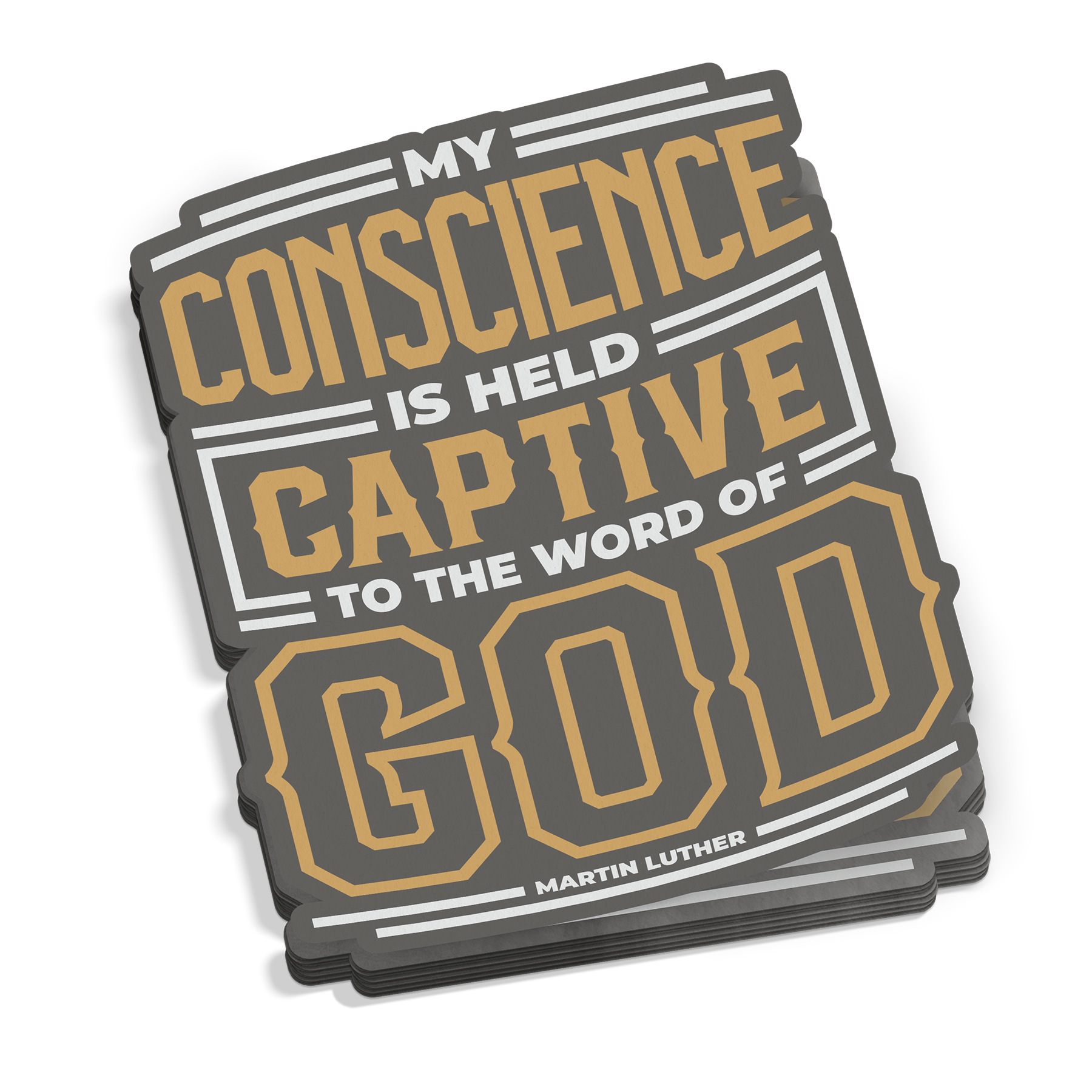 My Conscience Is Held Sticker