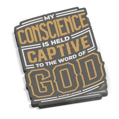 My Conscience Is Held Sticker