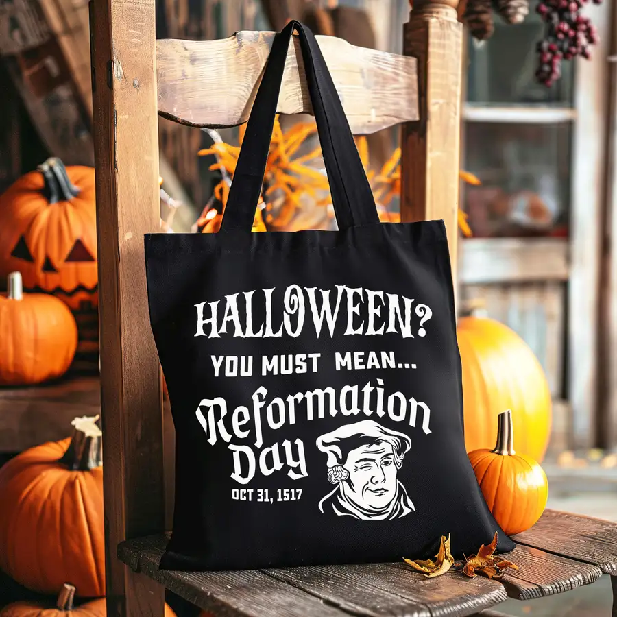 You Must Mean Reformation Day (Glow) Tote #2