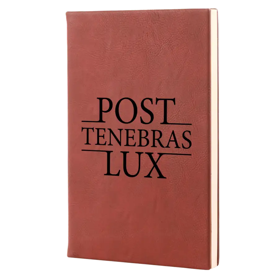 Post Tenebras Lux Leatherette Hardcover Journal