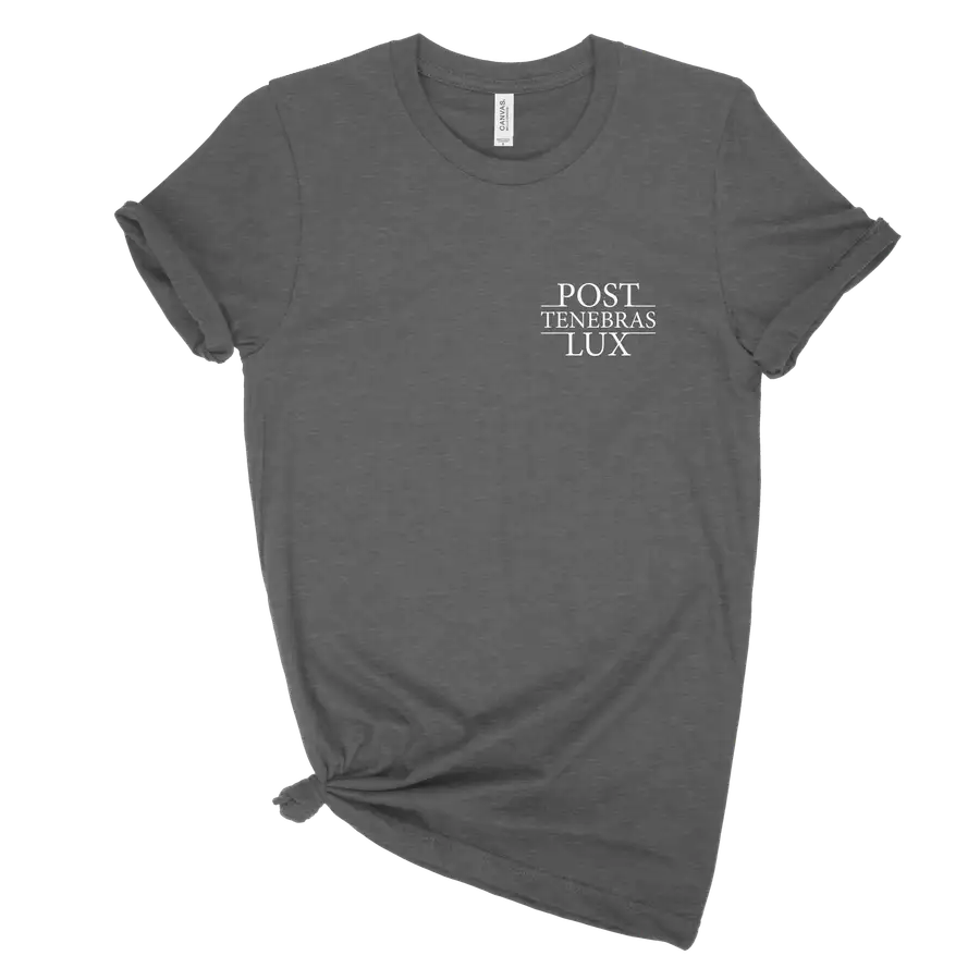 Post Tenebras Lux Left Chest Unisex Tee