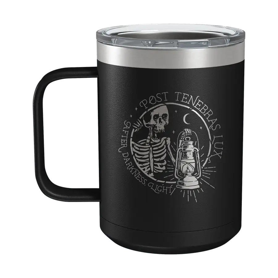 Post Tenebras Lux 15oz Insulated Camp Mug