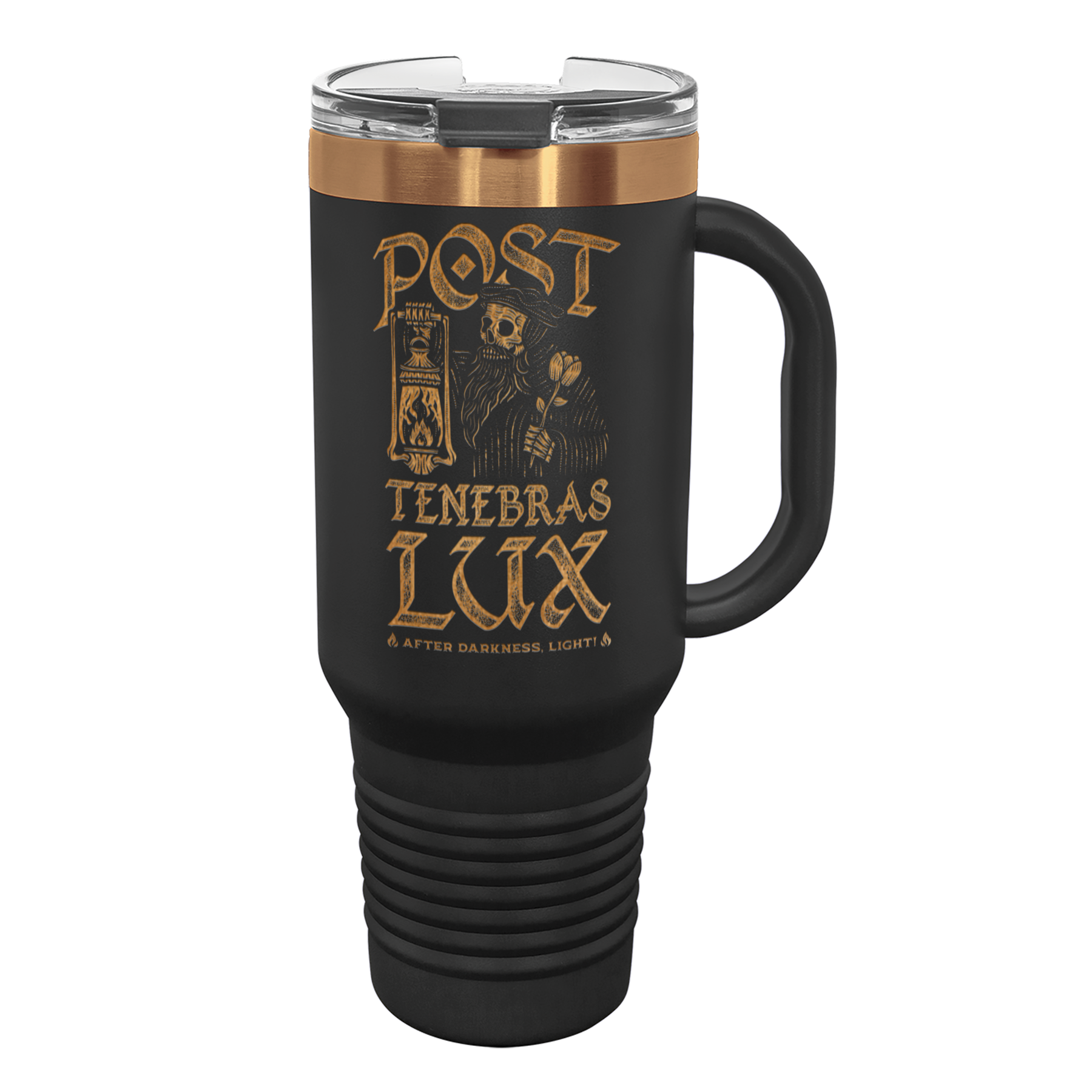 Post Tenebras Lux 40 oz Insulated Travel Tumbler