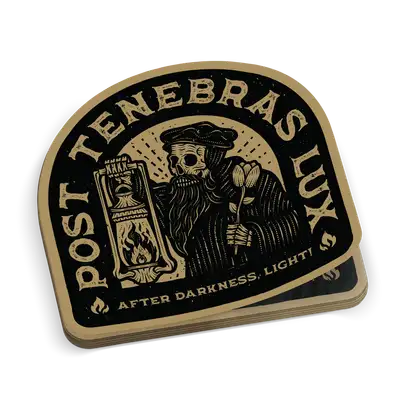 Post Tenebras Lux Dead Sticker