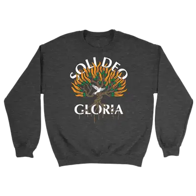 Soli Deo Gloria Burning Bush Crewneck Sweatshirt