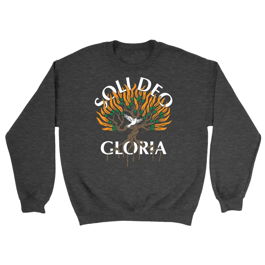Soli Deo Gloria Burning Bush Crewneck Sweatshirt