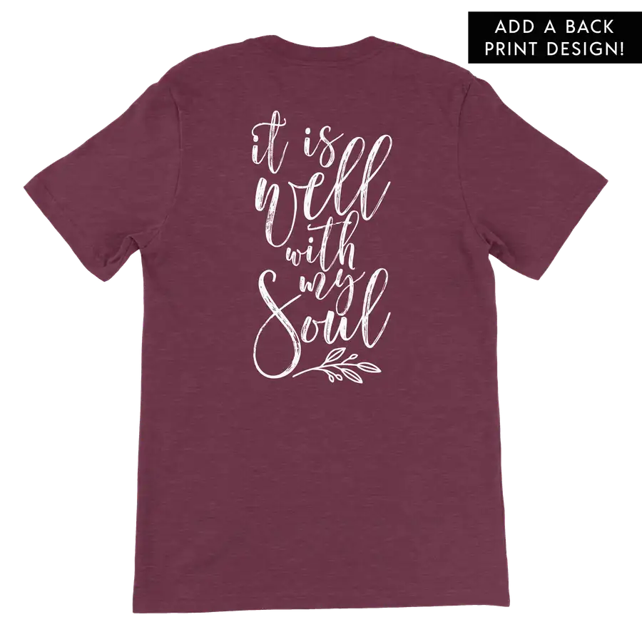 Be Still My Soul Left Chest Unisex Tee #2