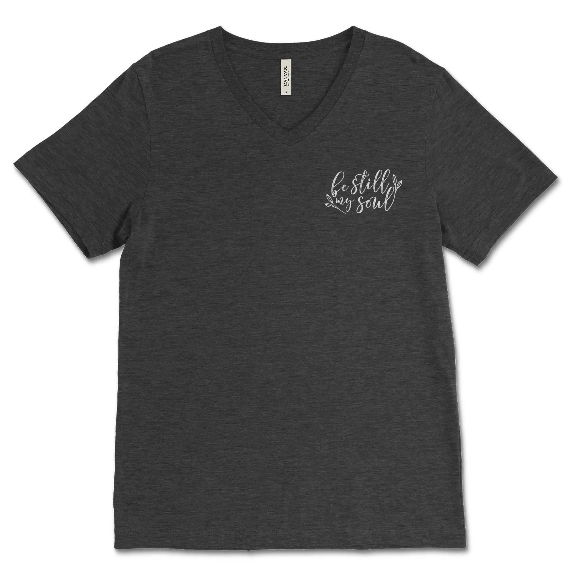 Be Still My Soul Left Chest V‐Neck Tee