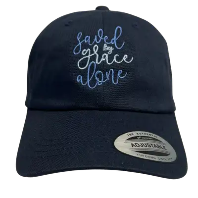 Saved By Grace Embroidered Dad Hat