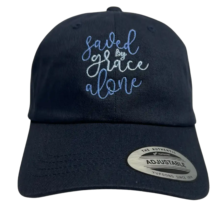 Saved By Grace Embroidered Dad Hat