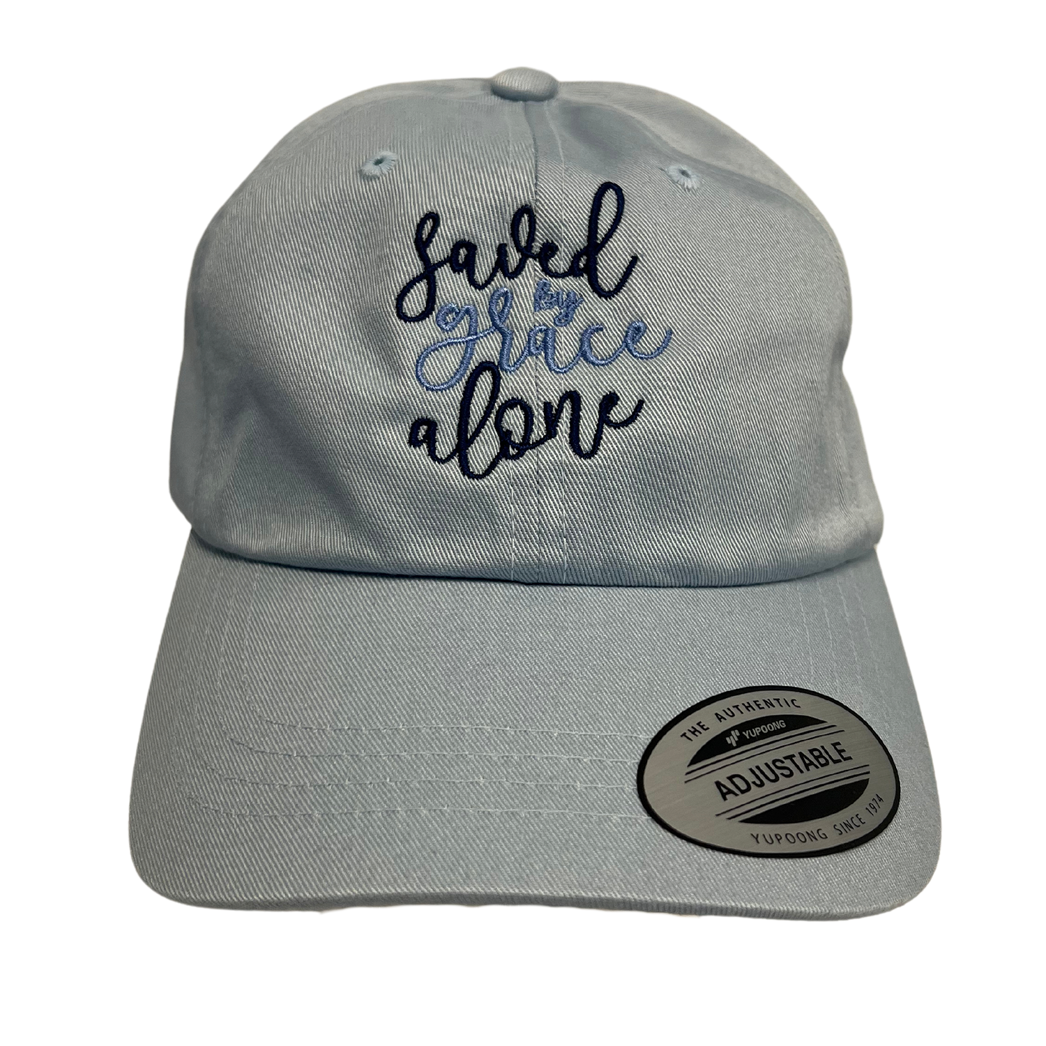 Saved By Grace Embroidered Dad Hat