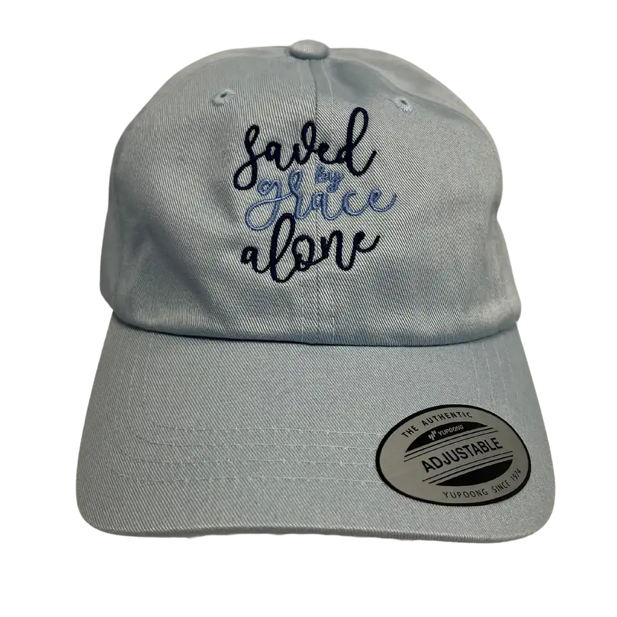Saved By Grace Embroidered Dad Hat