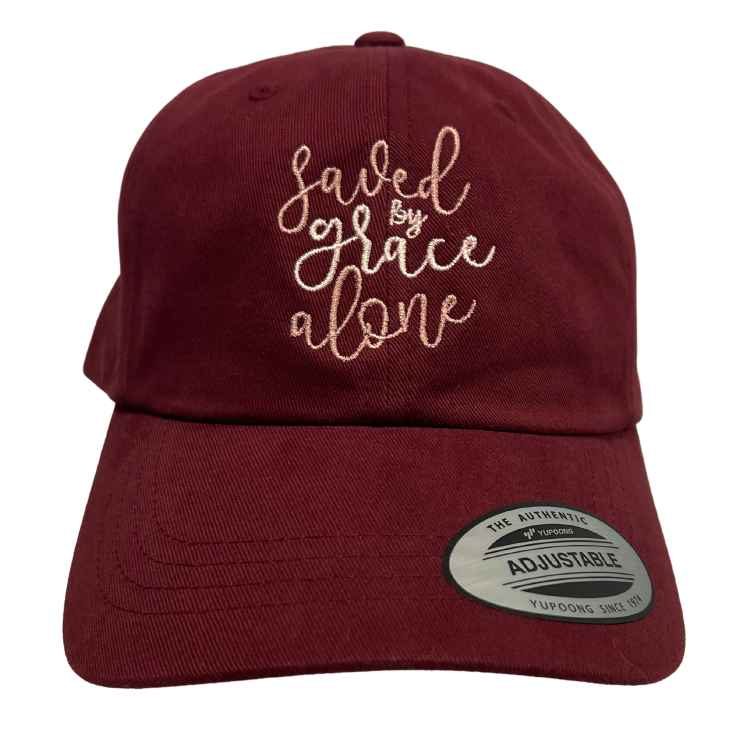 Saved By Grace Embroidered Dad Hat