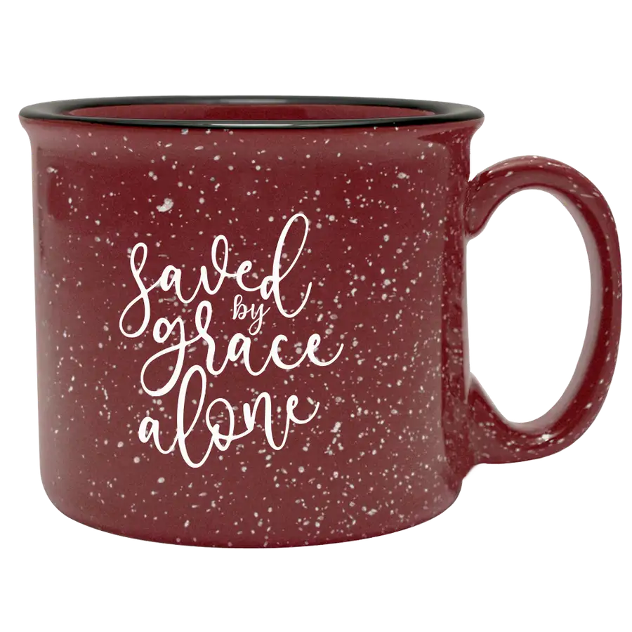 Saved By Grace Alone Camp Mug