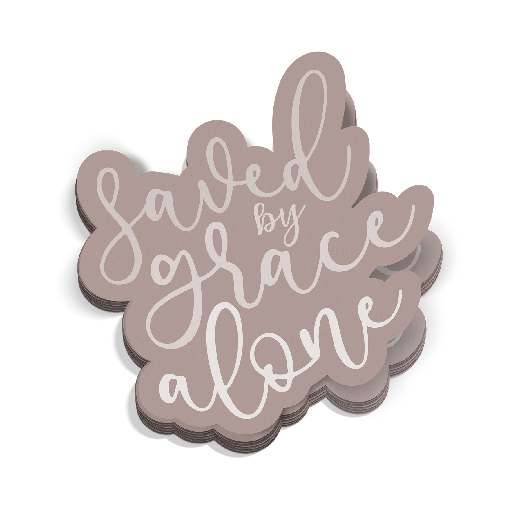 Saved By Grace Alone Sticker