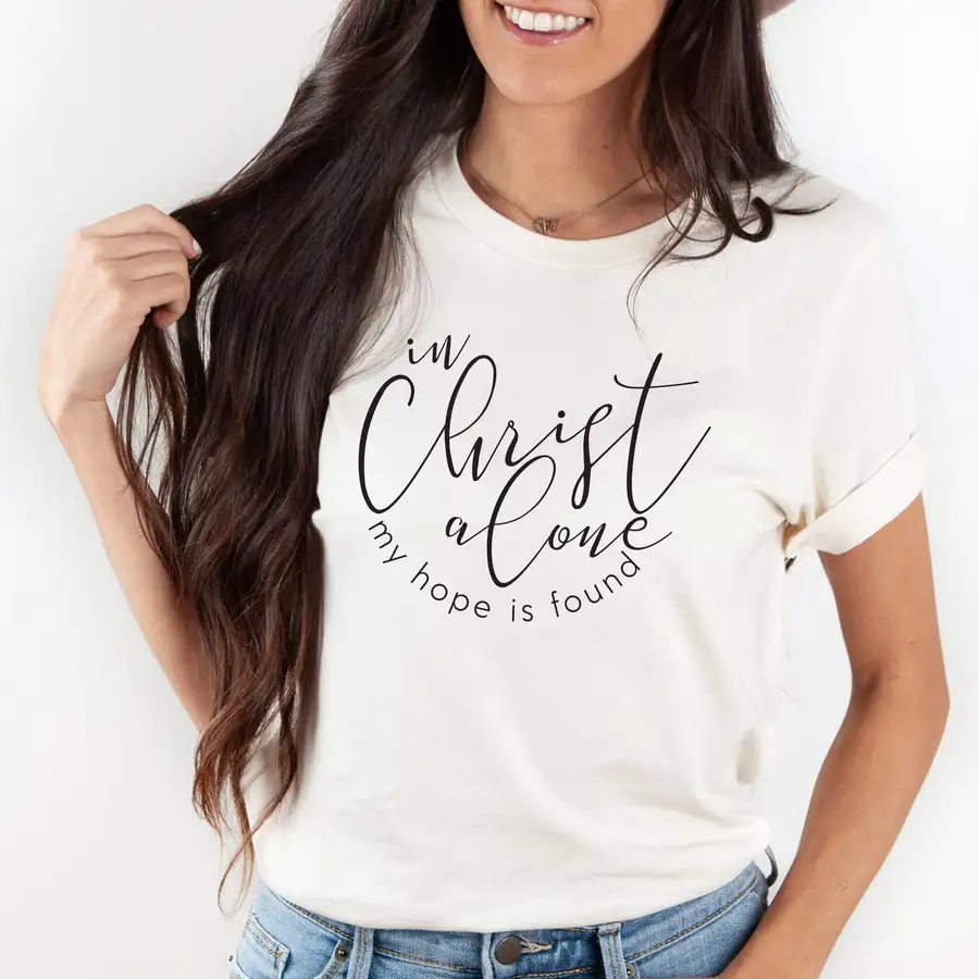 Christ Alone Ladies Quick Ship Tee #2