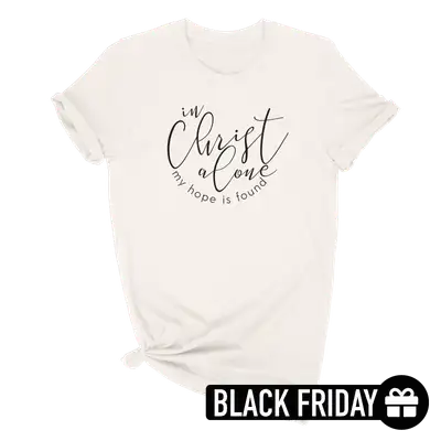 Christ Alone Screen Ladies Tee (Black Friday)