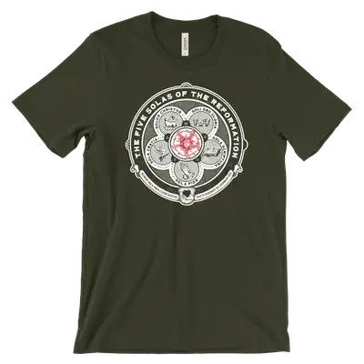 The Five Solas Luther Rose Quick Ship Tee