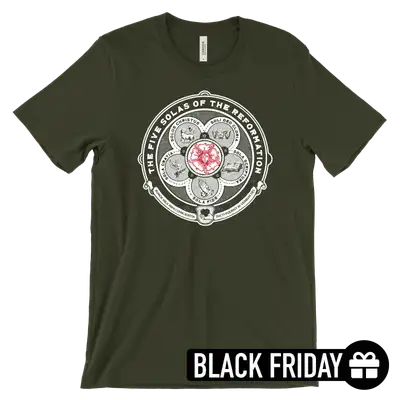 The Five Solas Luther Rose Tee (Black Friday)