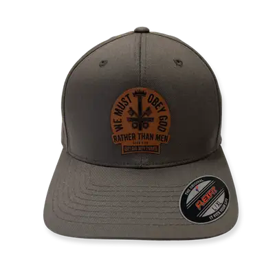 We Must Obey God Patch Fitted Hat