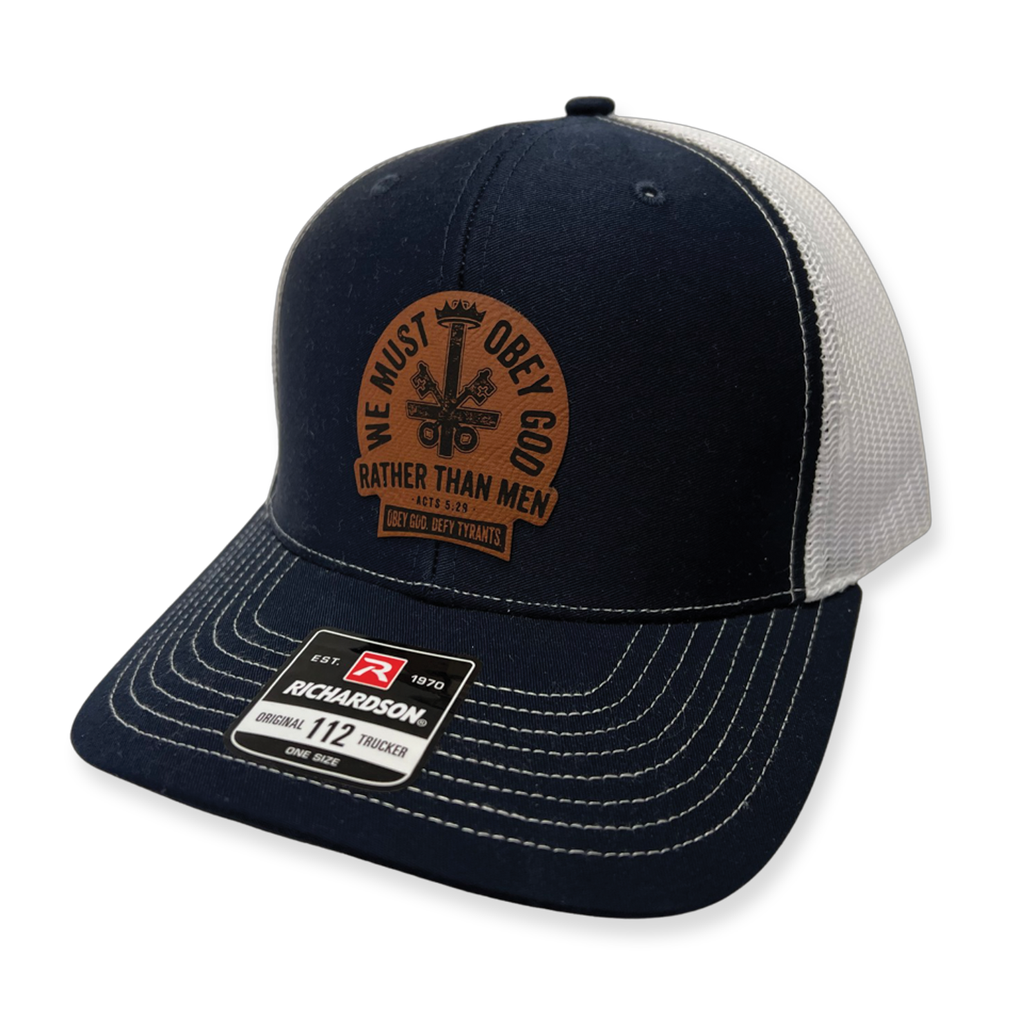 We Must Obey God Trucker Hat