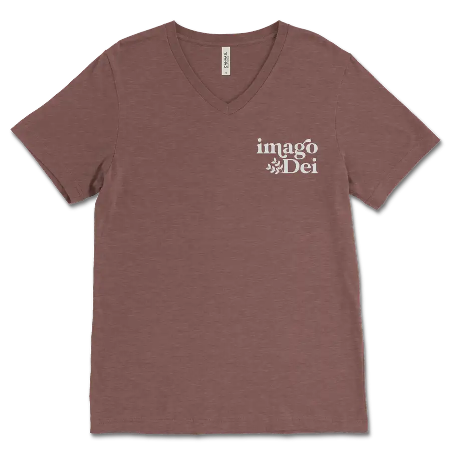 Imago Dei Left Chest V&dash;Neck Tee