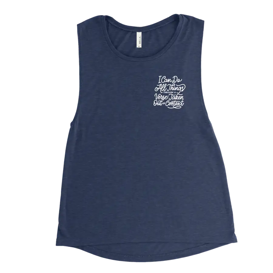 I Can Do All Through A Verse Left Chest Muscle Tank