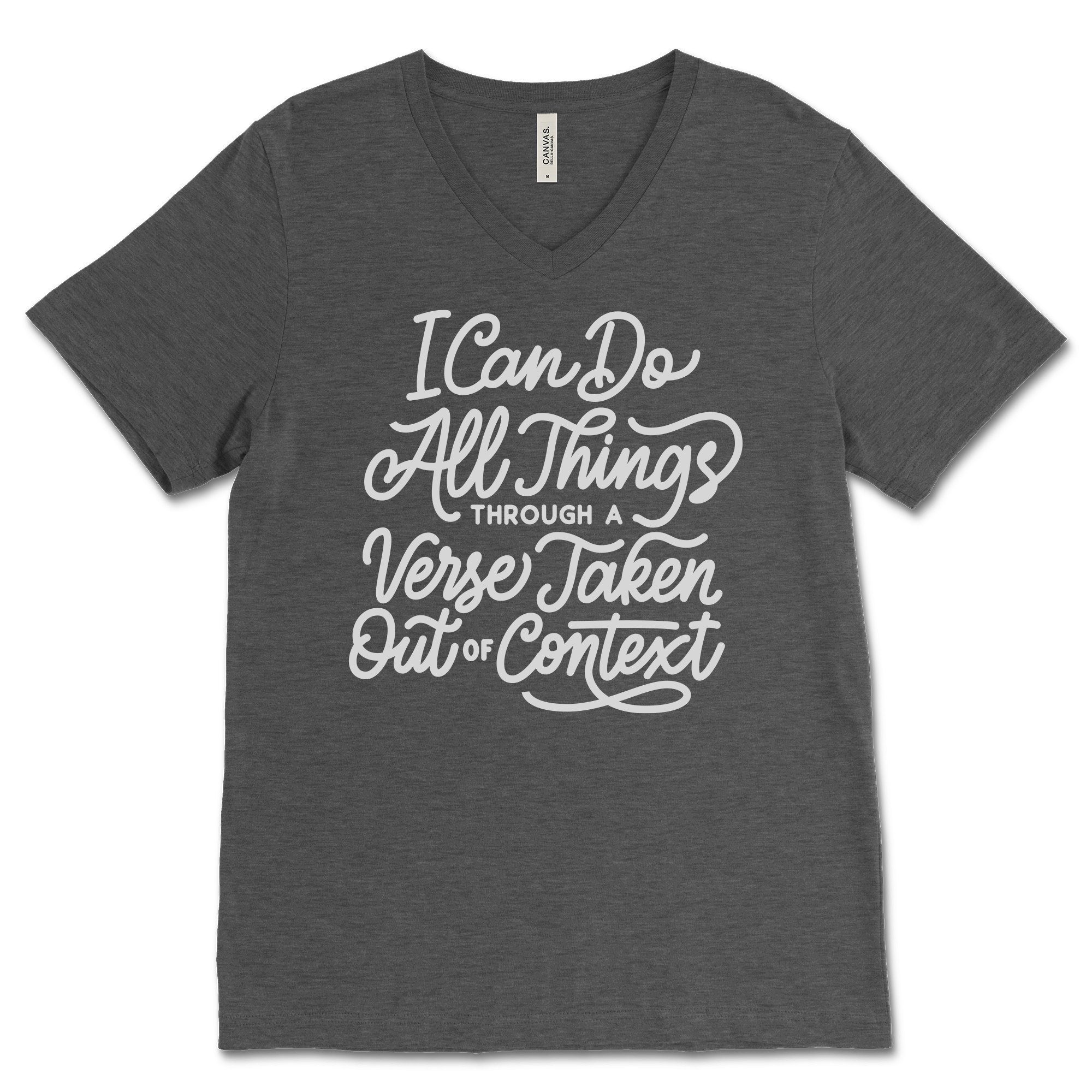 I Can Do All Through A Verse V‐Neck Tee